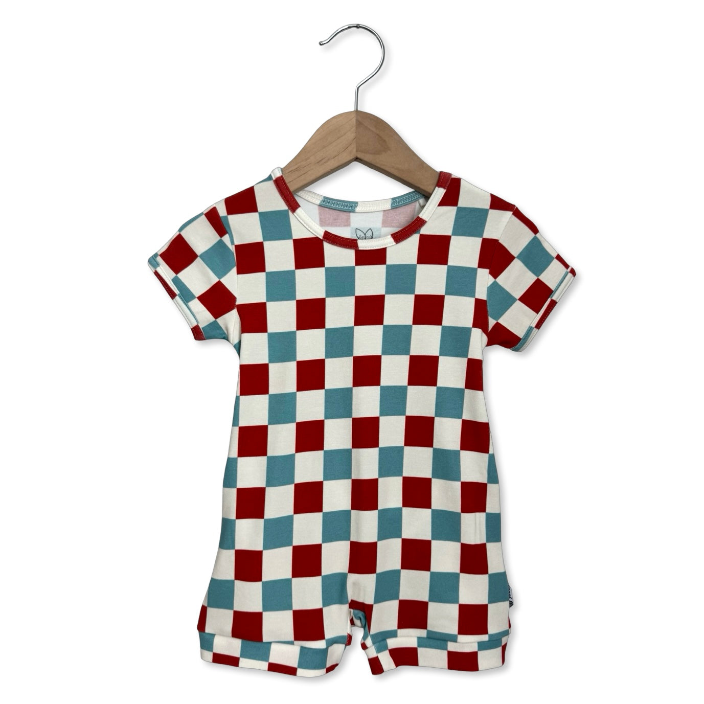 Liberty Check Shorty Romper Luxe Edition | Cotton Bamboo Blend