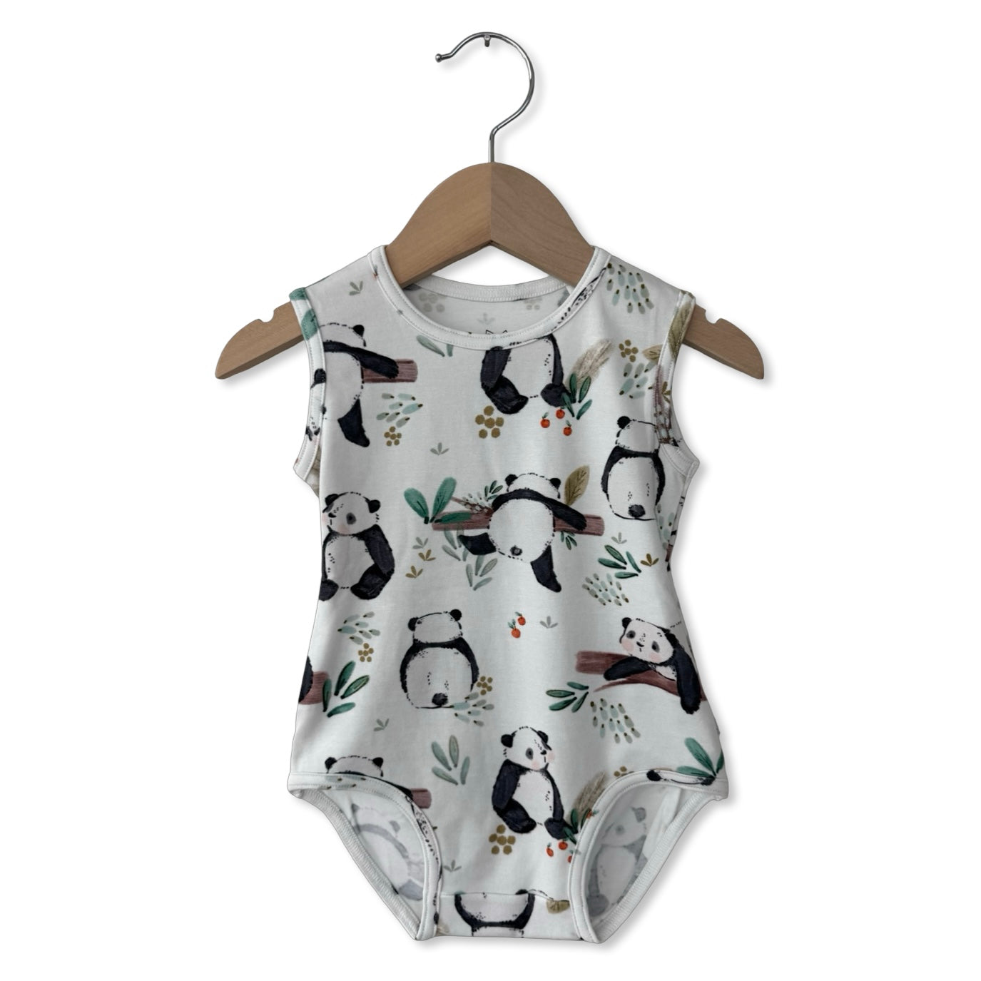 Panda Pals Snuggle Bug Sleeveless Bodysuit