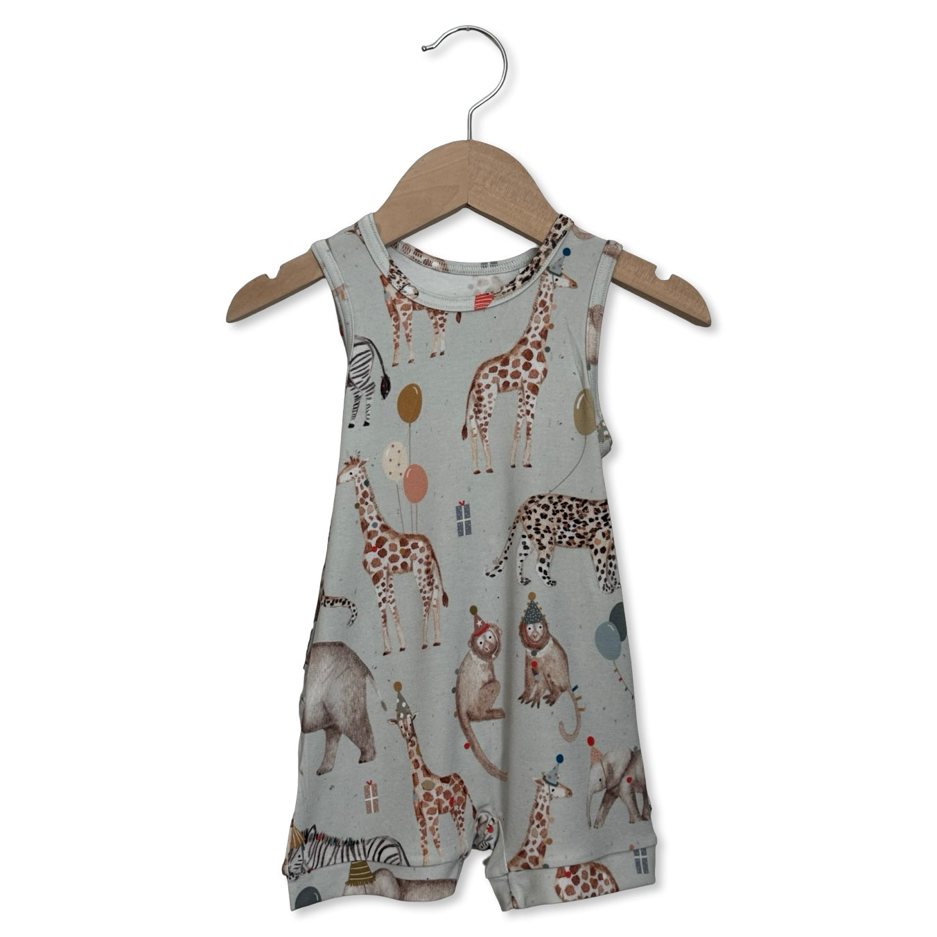 Party At The Zoo Sleeveless Shorty Romper