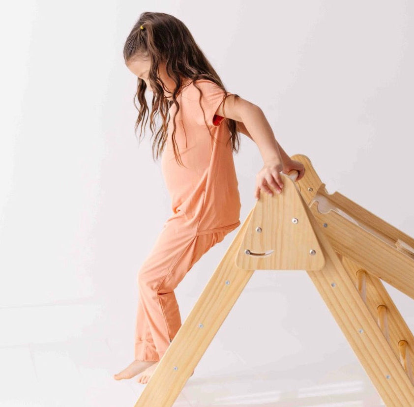 Peach Terra Short Long Romper