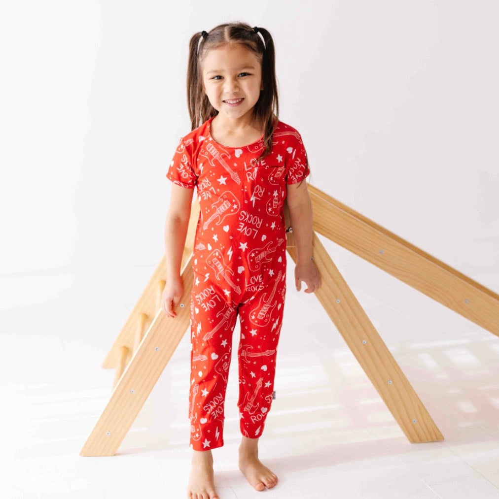 Love Rocks Short Long Romper