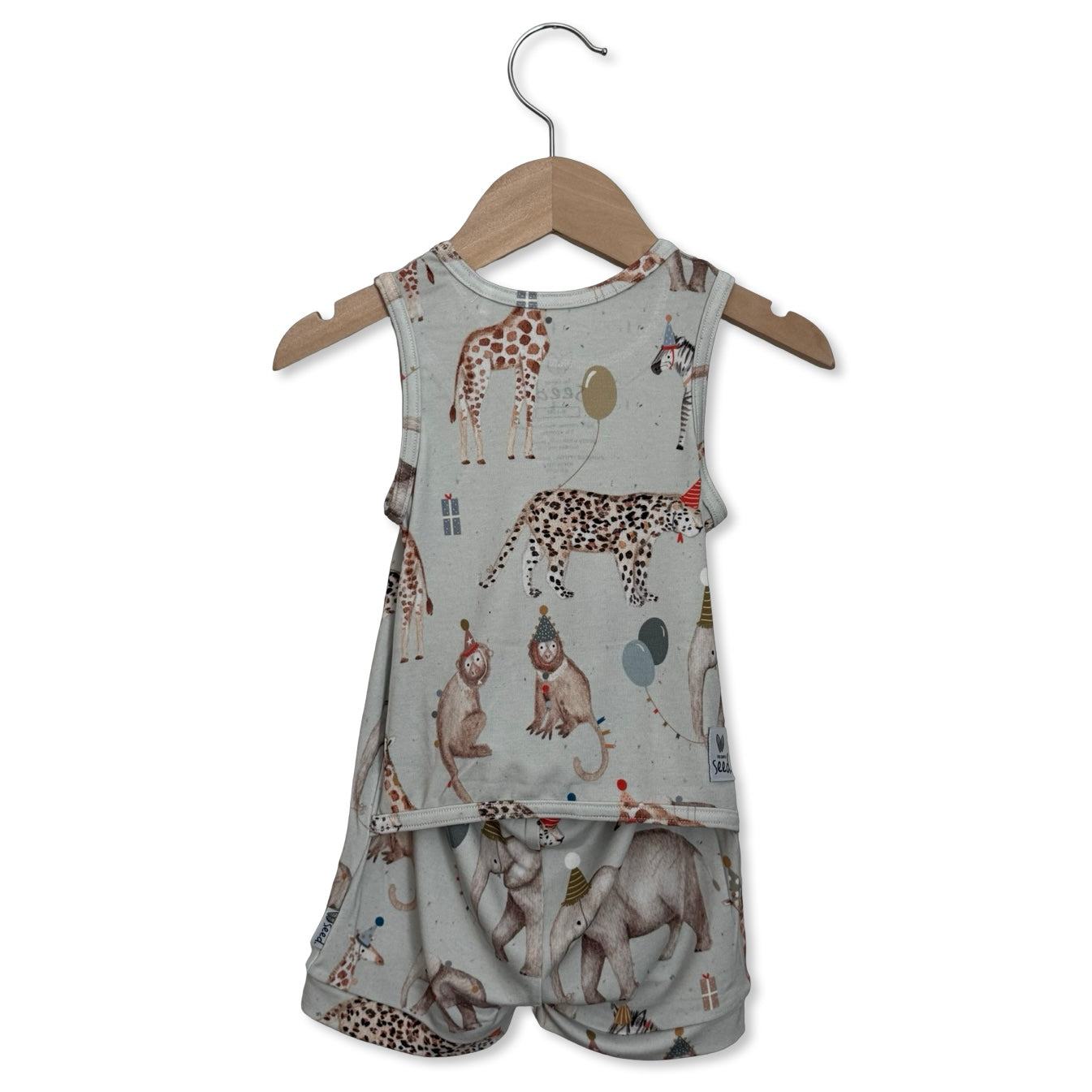 Party At The Zoo Sleeveless Shorty Romper