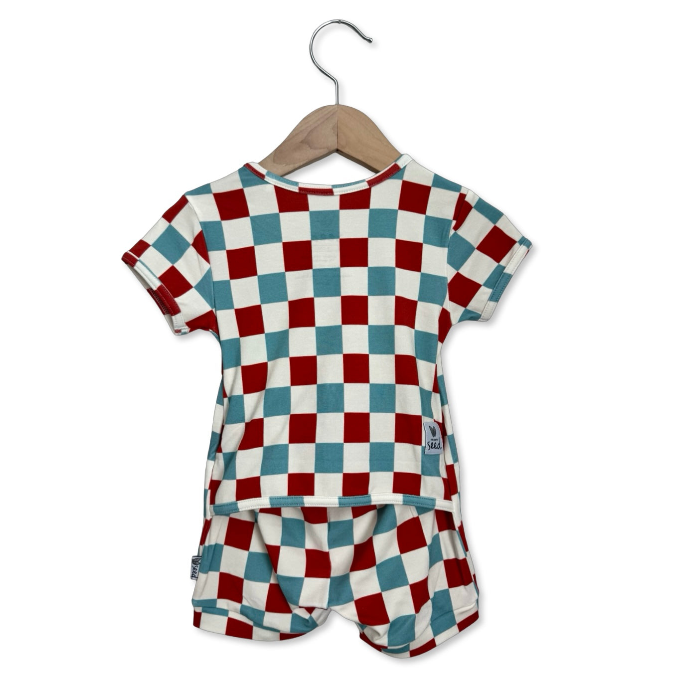 Liberty Check Shorty Romper Luxe Edition | Cotton Bamboo Blend