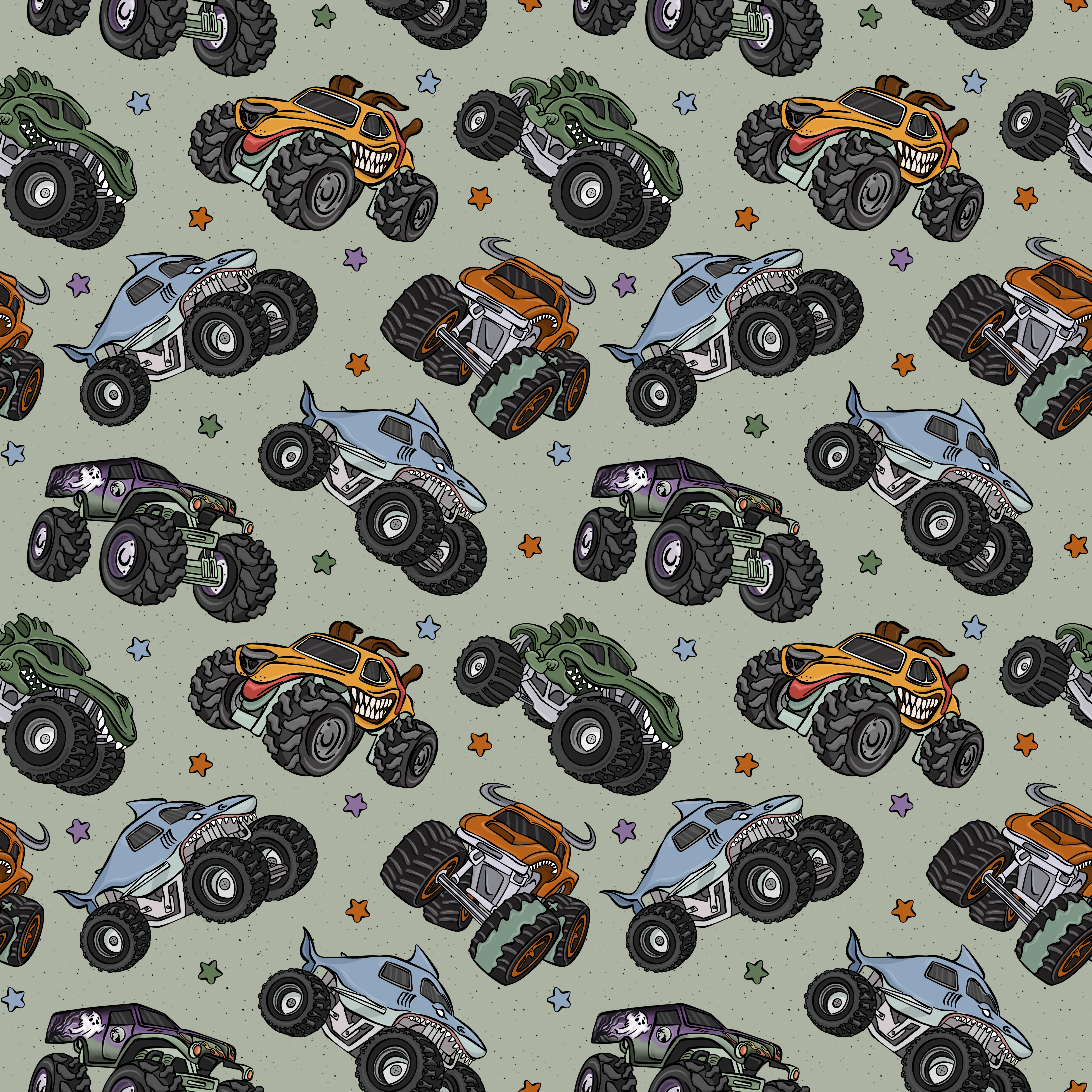 Wild Wheels All Wrapped Up Two-Piece Set