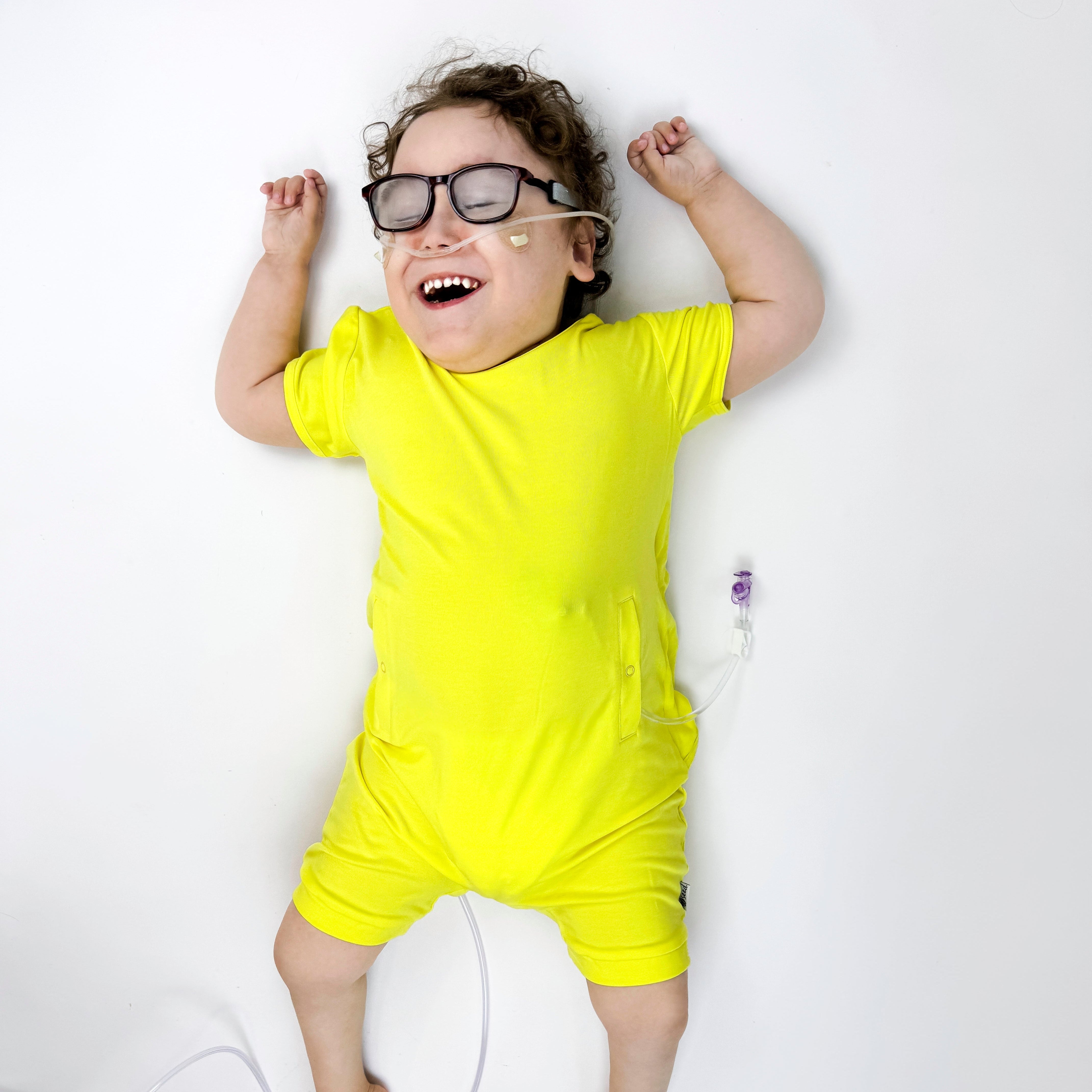 Sunshine Adaptive Tube Access Shorty Romper