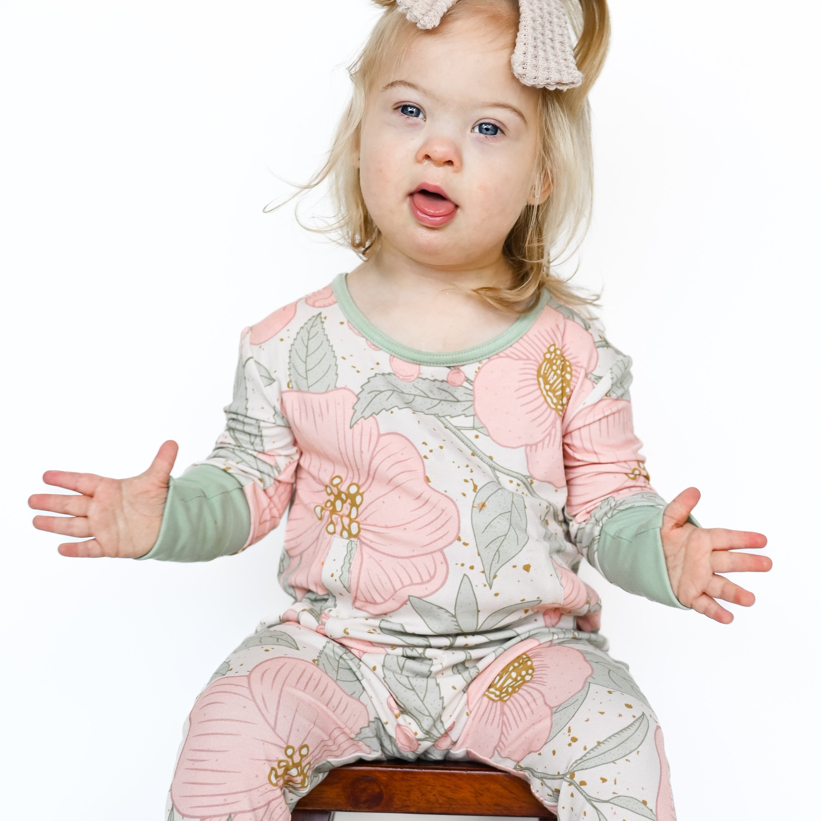 Petal Me Pink Adaptive Tube Access Day to Night Romper