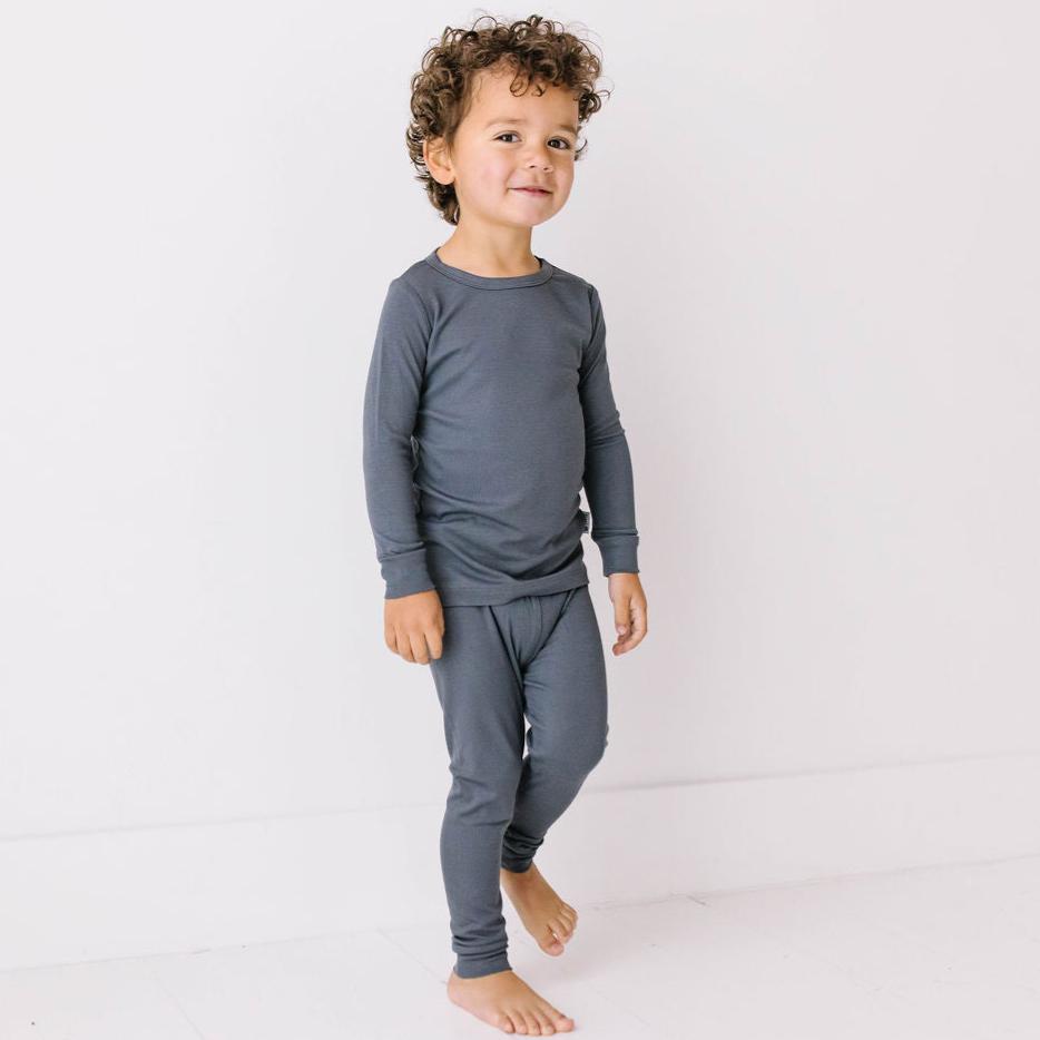 Deep Sea Mini Ribbed Two Piece Jammie Set (18-24 mth- 5T)