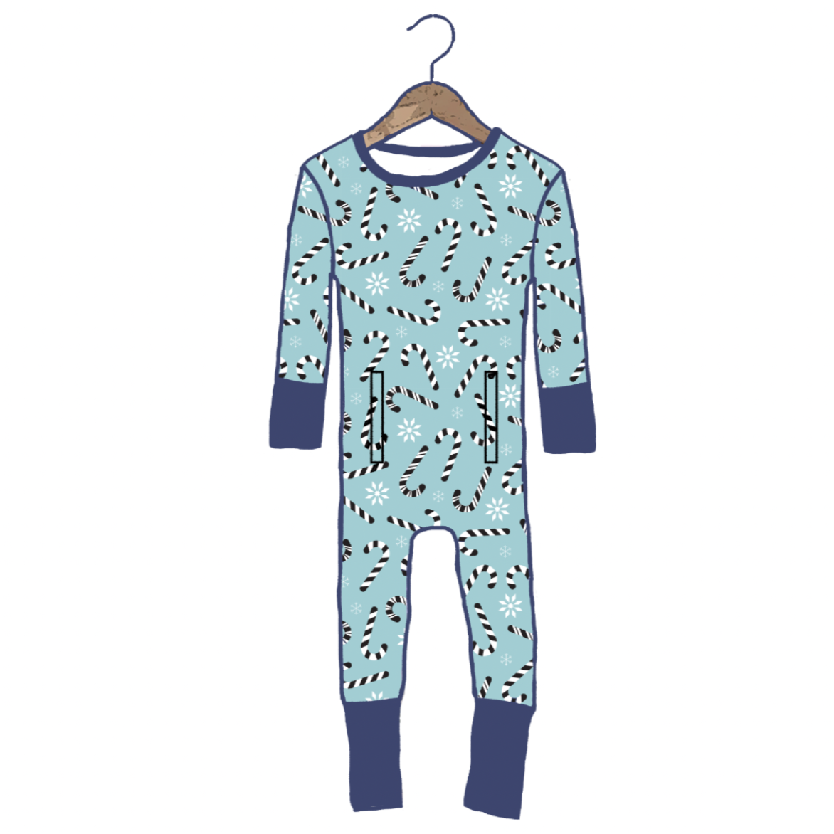 Feelin' Frosty Adaptive Tube Access Day to Night Romper