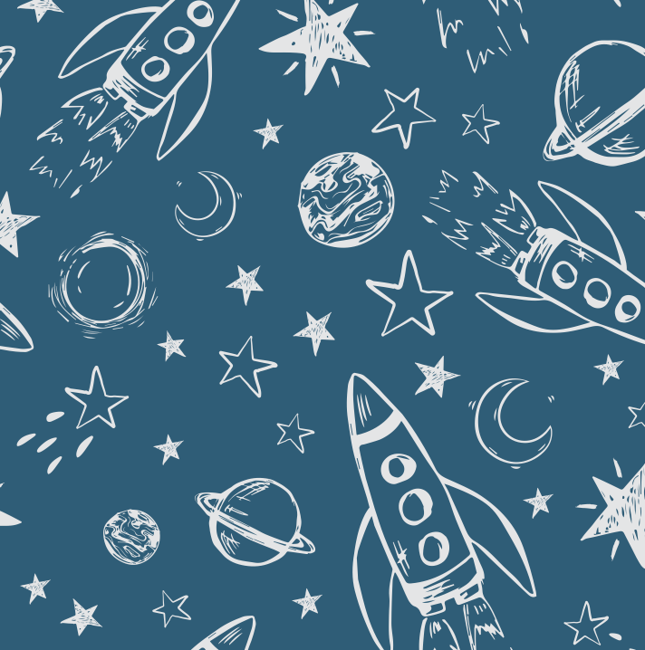 Blast Off Two Piece Kid's Jammie Set