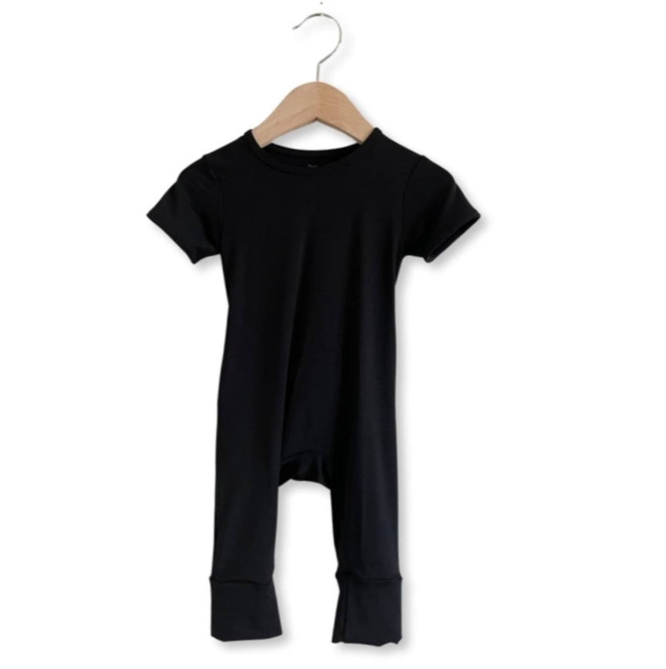 Black Kid's Short Long Romper