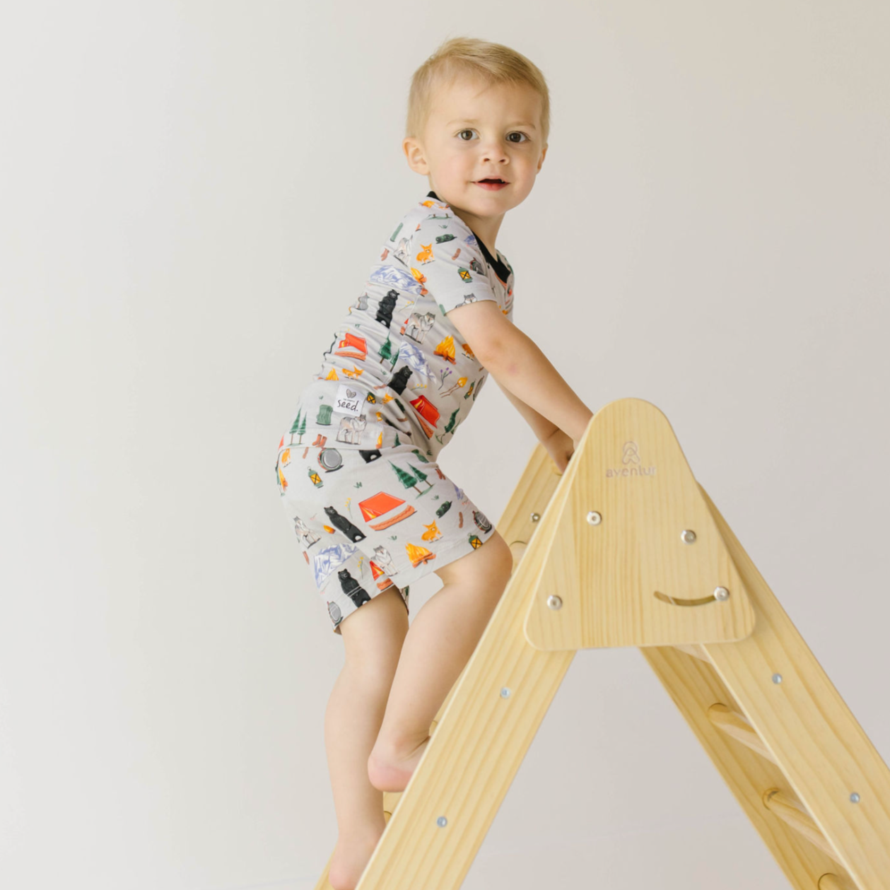 All Good in the Woods Two Piece Short Jammie Set (18-24 mth- 5T)