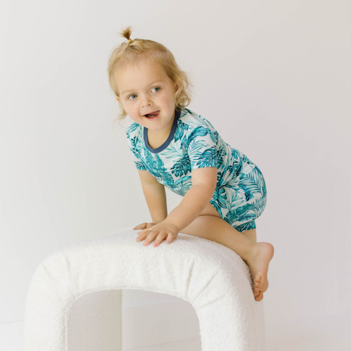 Monstera Two Piece Short Jammie Set (18-24 mth- 5T)