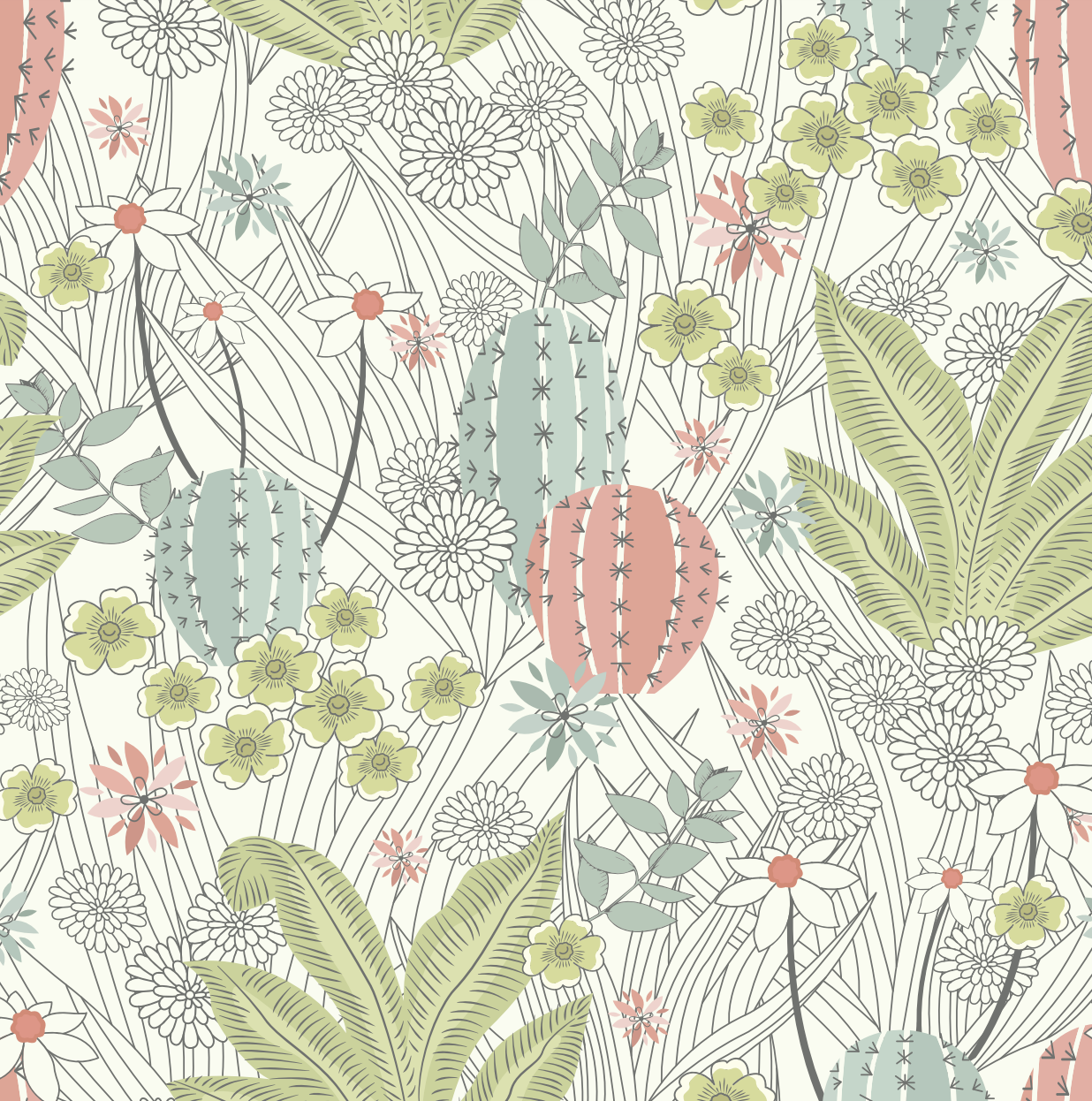 Prickly Petals Short Long Romper