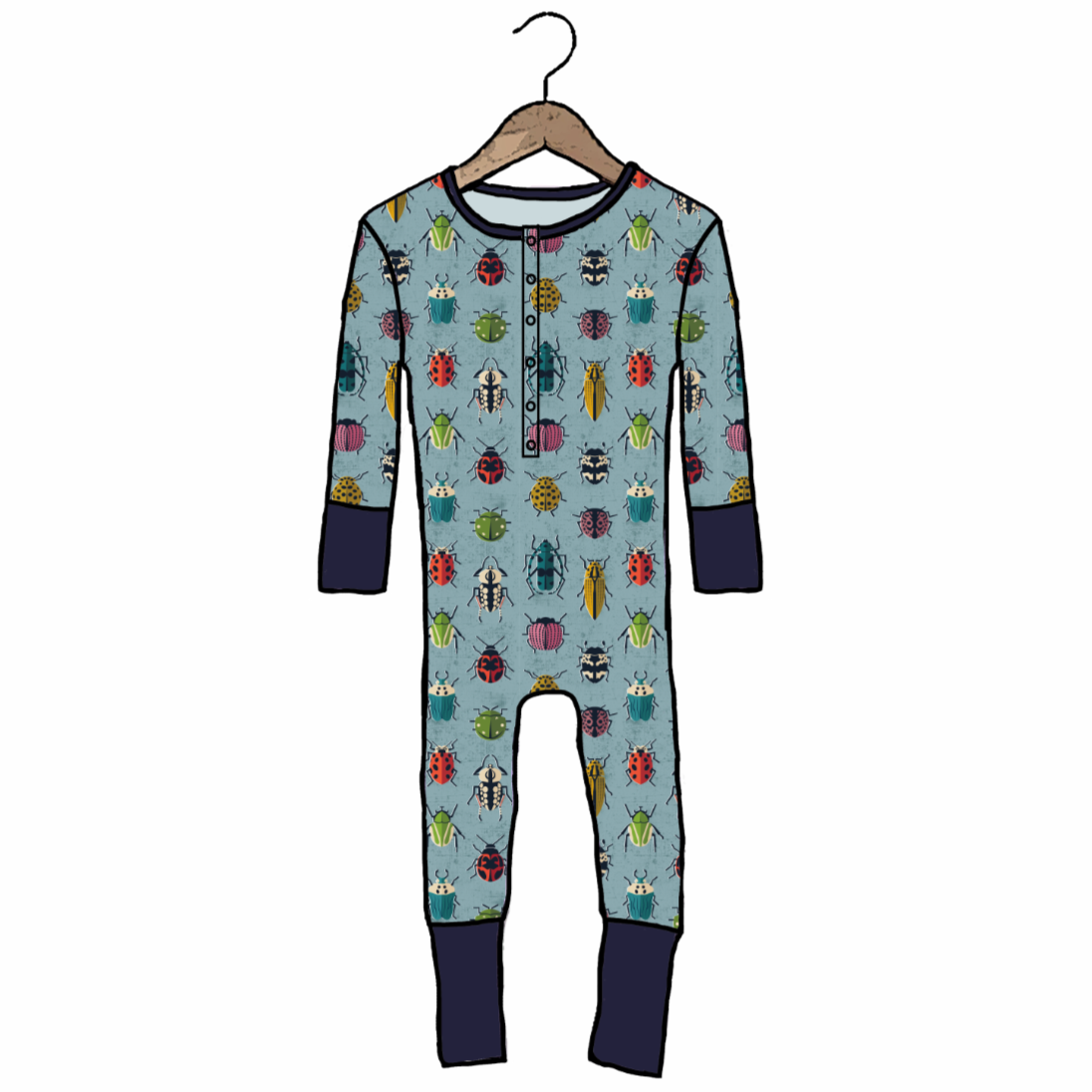 Very Buggy At Your Leisure Snap Down Adult Romper