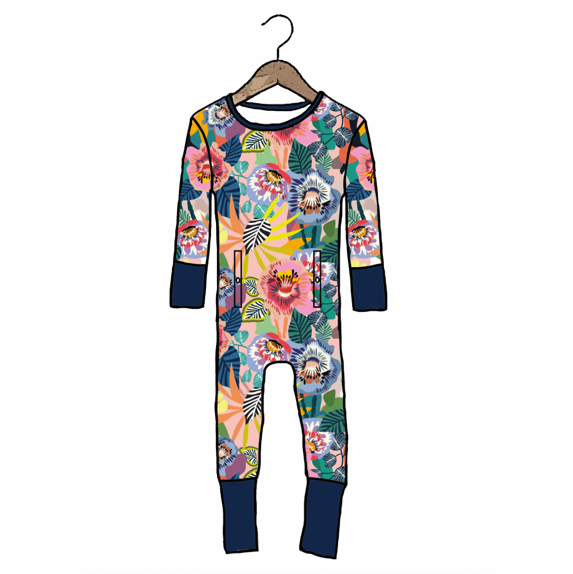Fiesta Floral Adaptive Tube Access Day to Night Romper