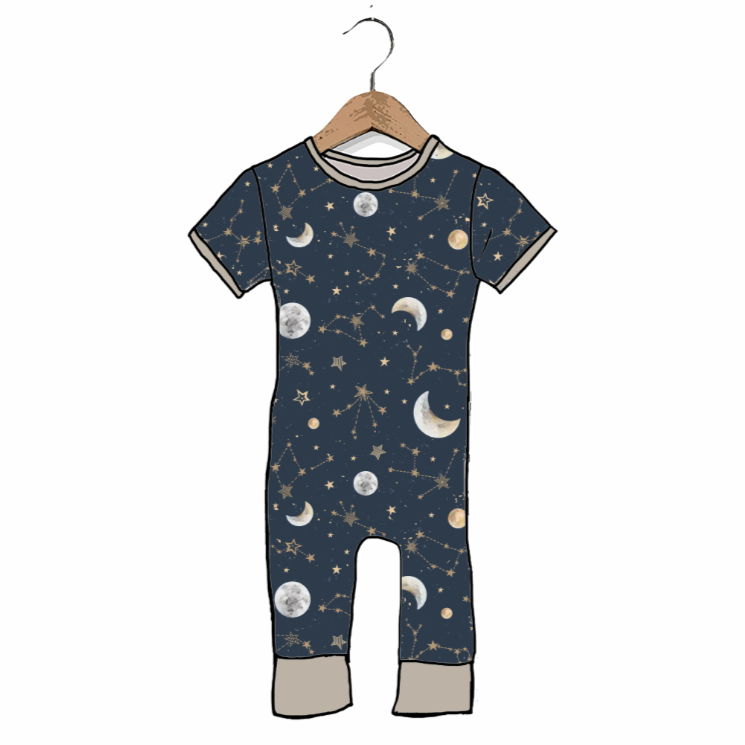 Starry Night Short Long Romper