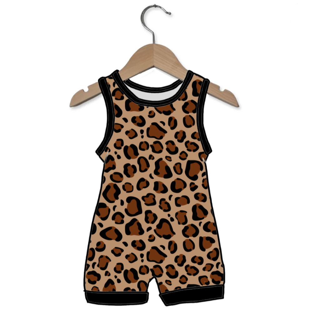 In The Wild Sleeveless Shorty Romper
