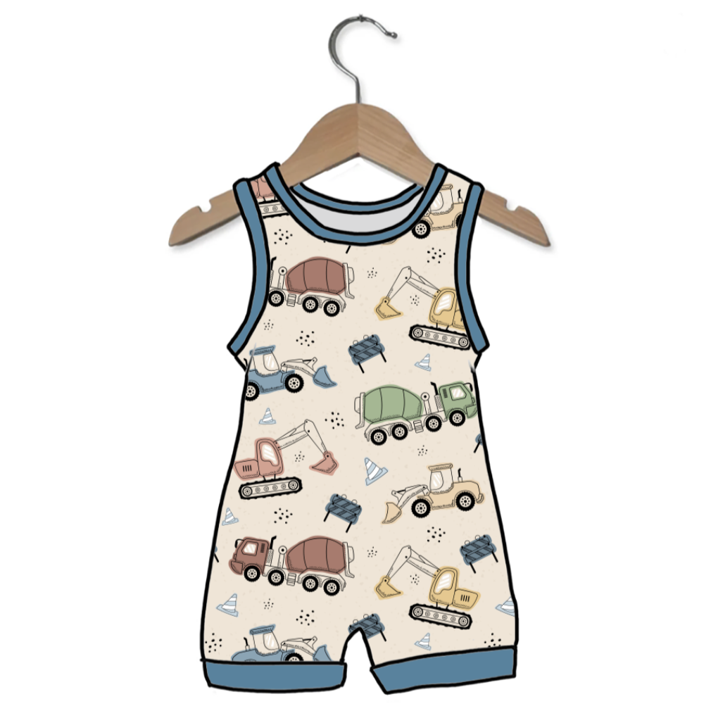 Diggin' It Sleeveless Shorty Romper