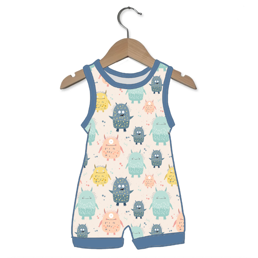 Yippity Yeti Sleeveless Shorty Romper