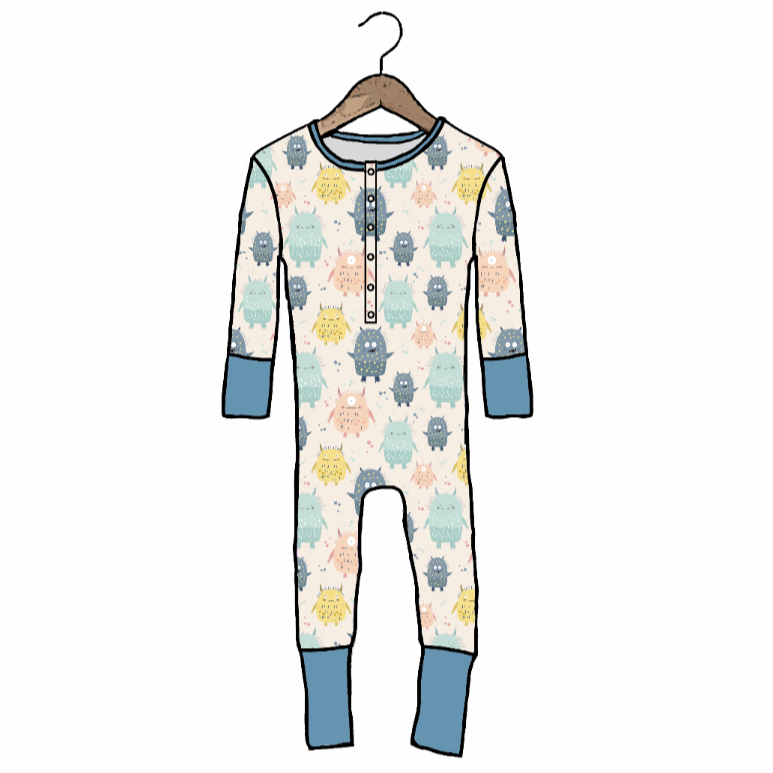 Yippity Yeti At Your Leisure Snap Down Adult Romper