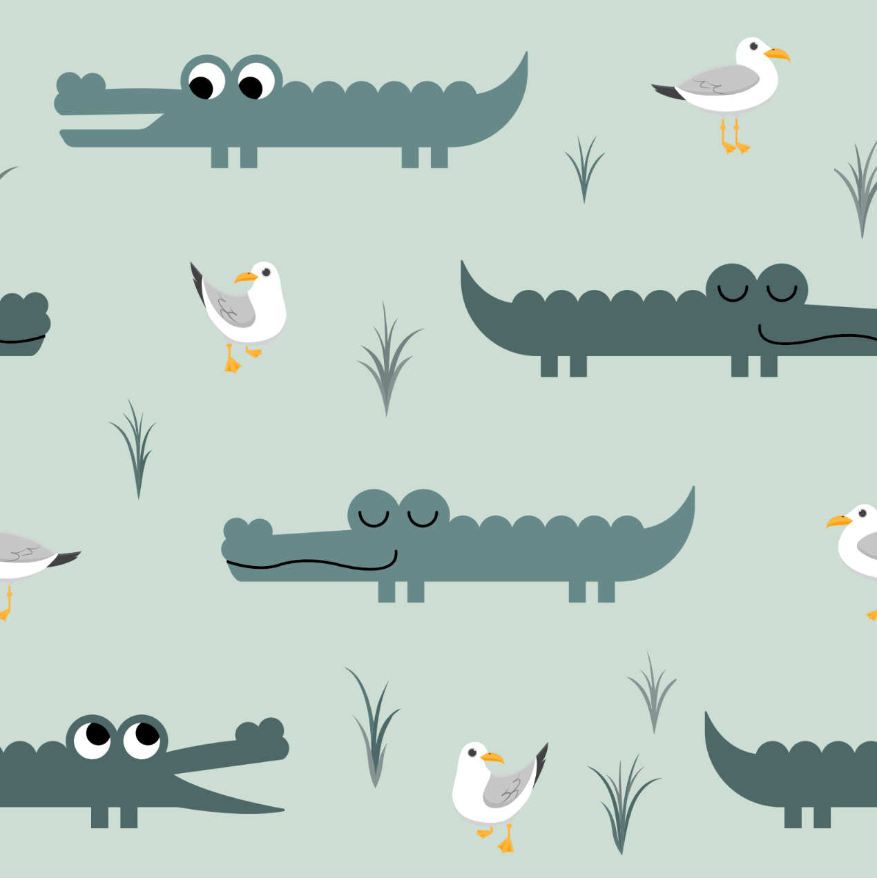 Later Gator All Wrapped Up Kid's Two Piece Jammie Set