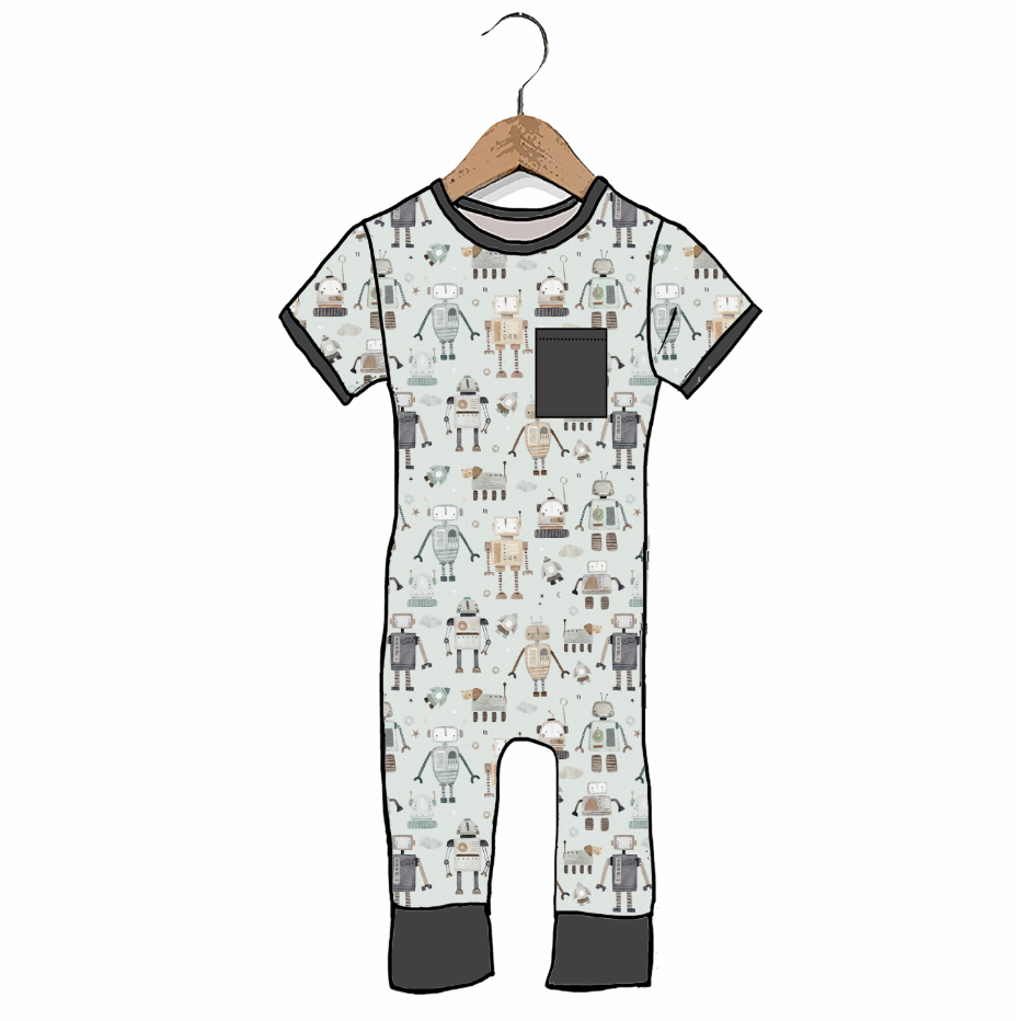 Bot Buddies Short Long Romper
