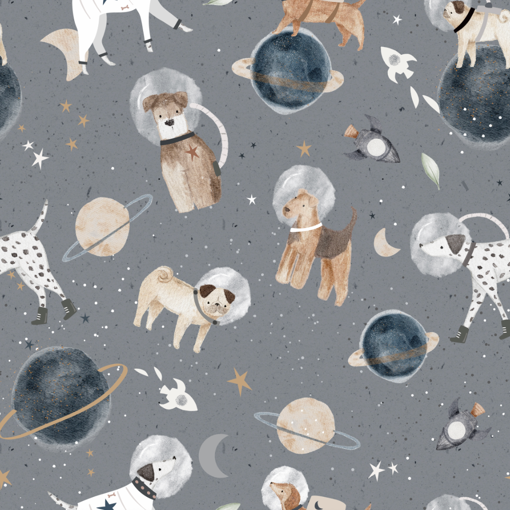 Space Paws Short Long Romper