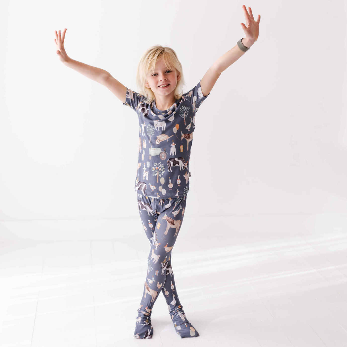 Farm Fiesta All Wrapped Up Kid's Two Piece Jammie Set