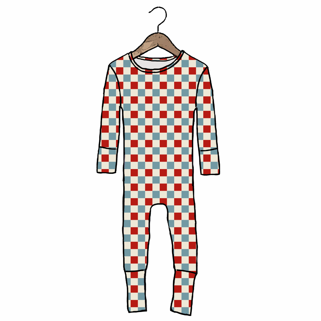Liberty Check Day to Night Romper Luxe Edition | Cotton Bamboo Blend