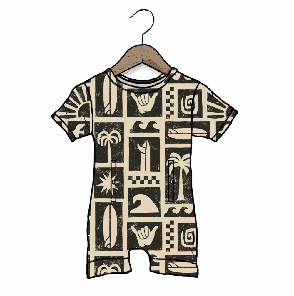 Hang Ten Adaptive Tube Access Shorty Romper Luxe Edition | Cotton Bamboo Blend