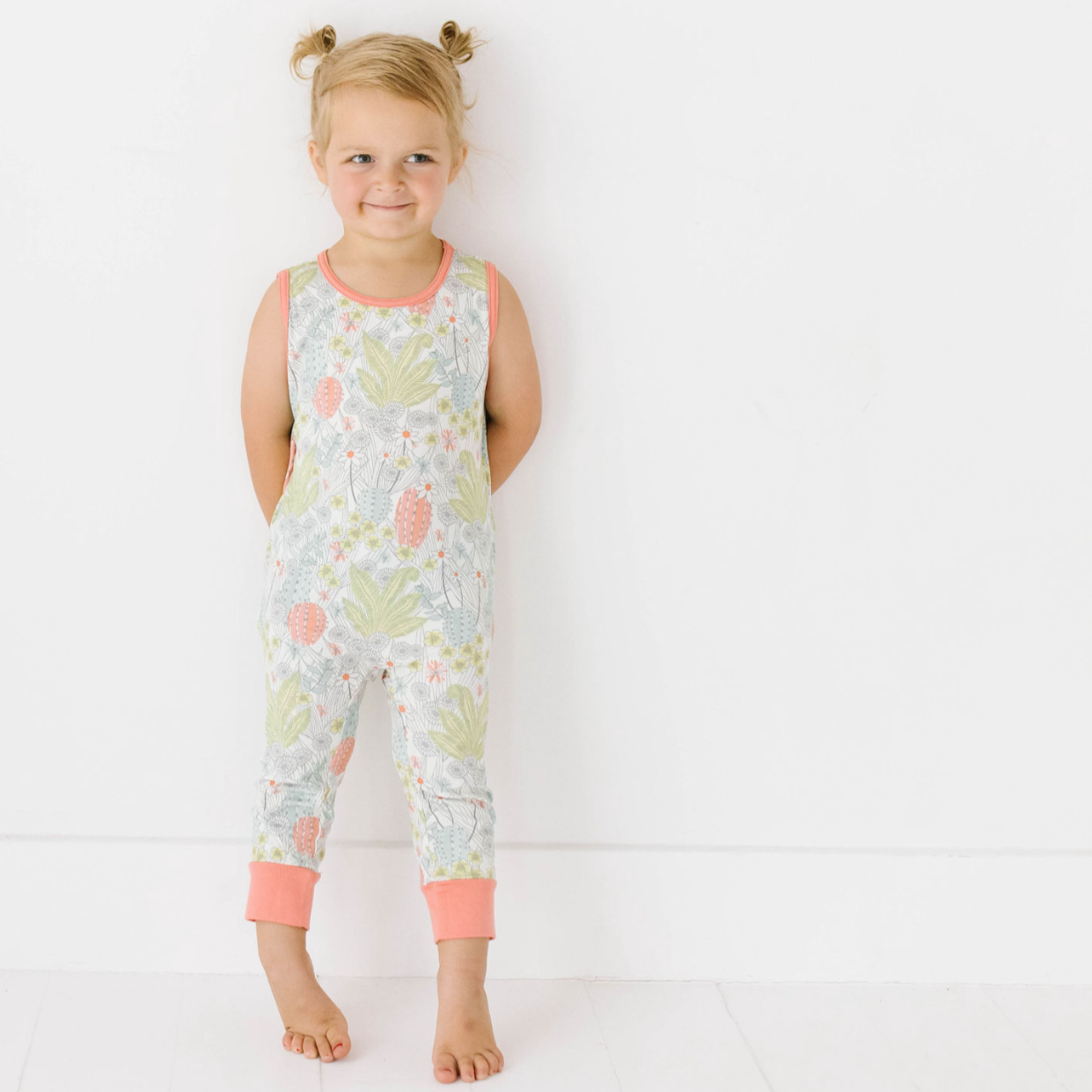 Prickly Petals Sleeveless Romper