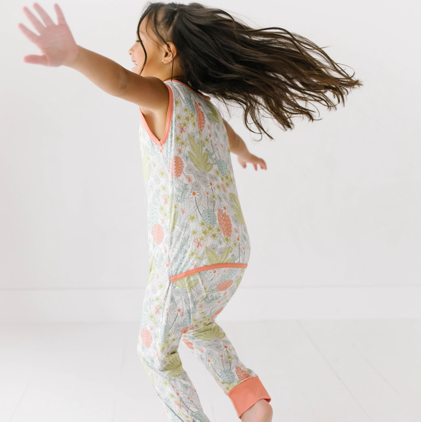 Prickly Petals Kid’s Sleeveless Romper