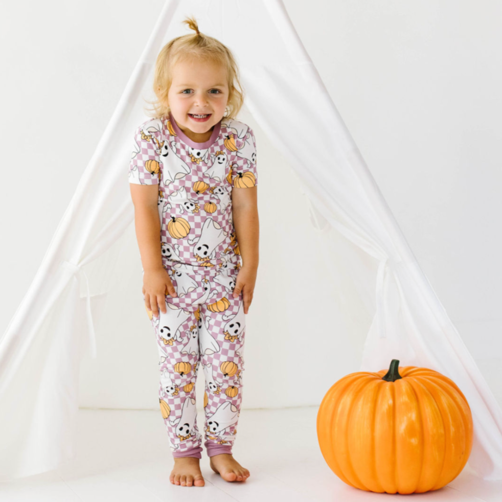 Girly Ghouls Mini Ribbed Two Piece Jammie Set (18-24 mth- 5T)