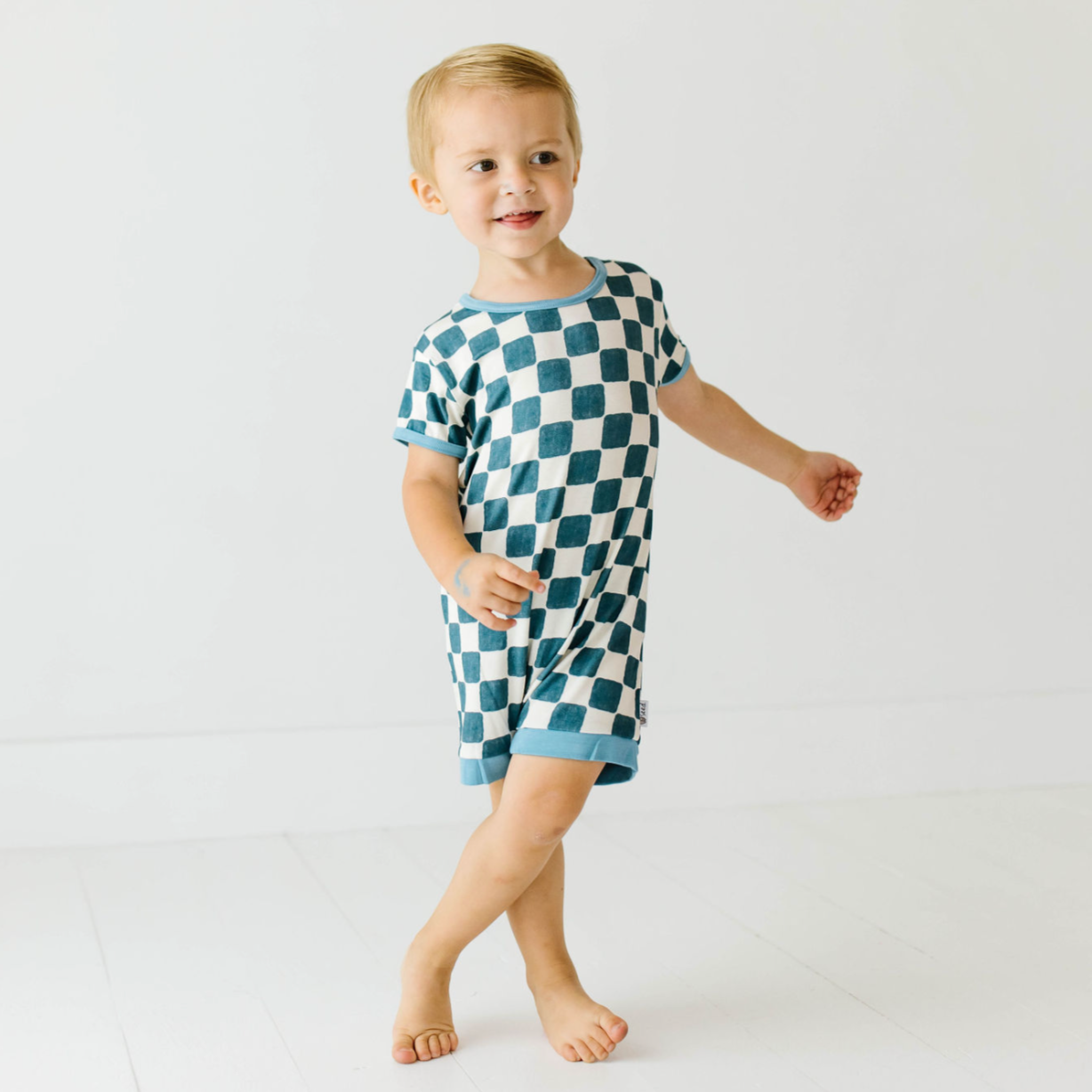 Checker Me Out Shorty Romper