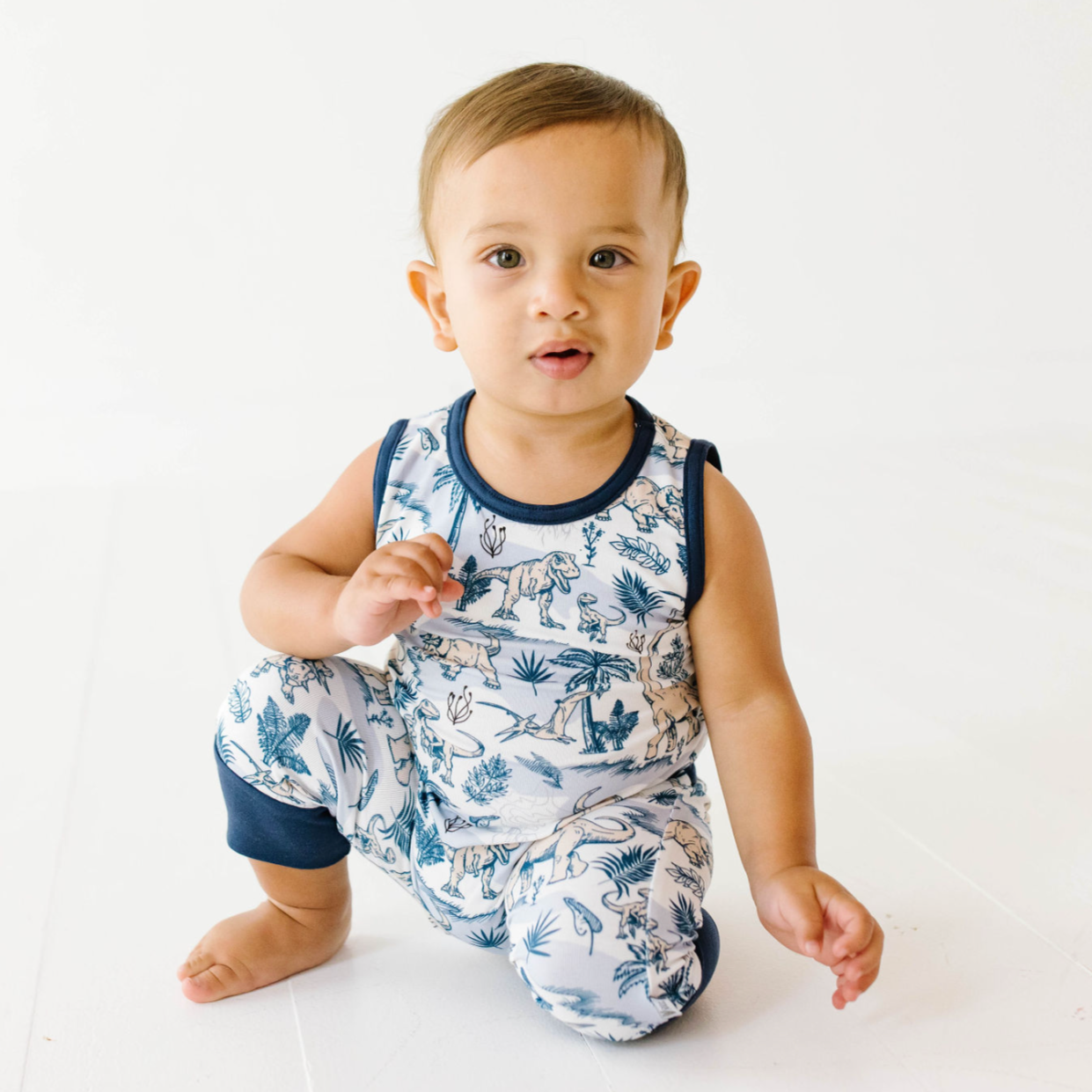 Jurassic Jungle Sleeveless Romper