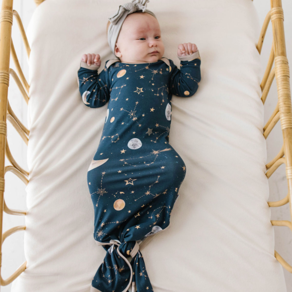 Starry Night Knotted Gown & Beanie