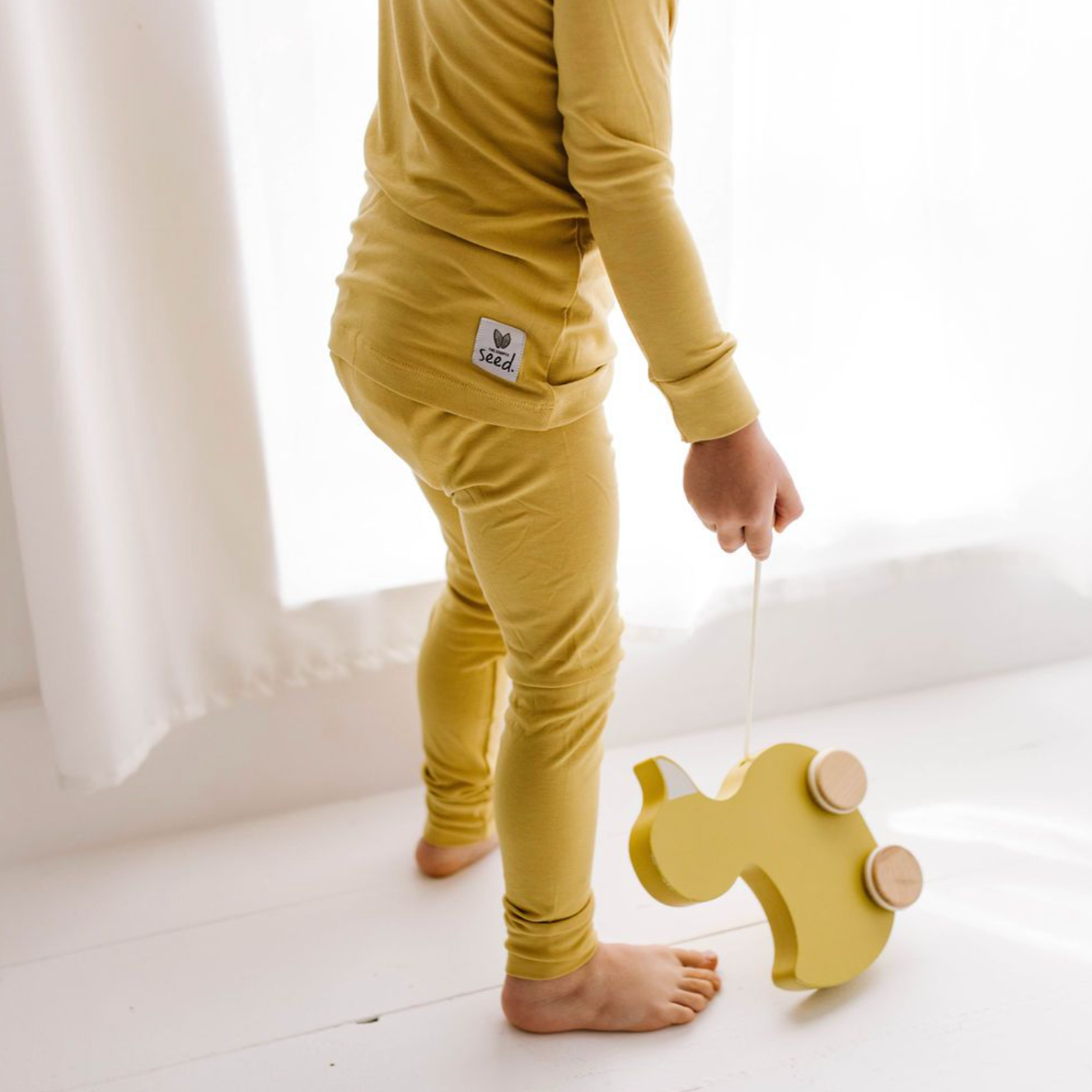 Honeycomb Mini Ribbed Two Piece Jammie Set (18-24 mth- 5T)