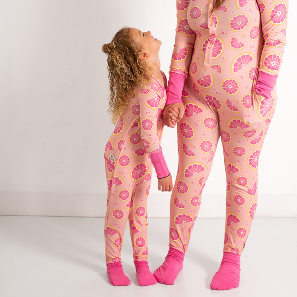Grapefruit For You Kid's Day to Night Romper