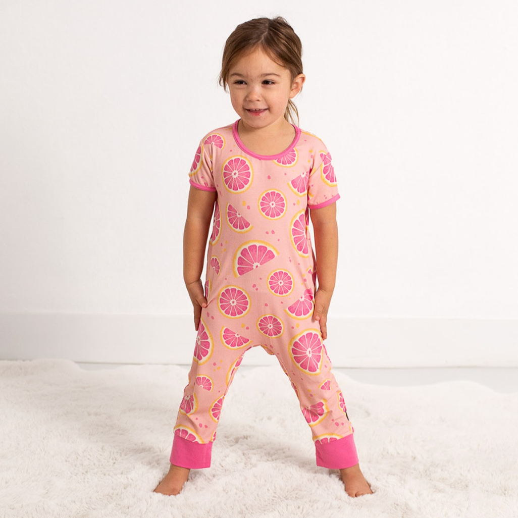 Grapefruit For You Short Long Romper