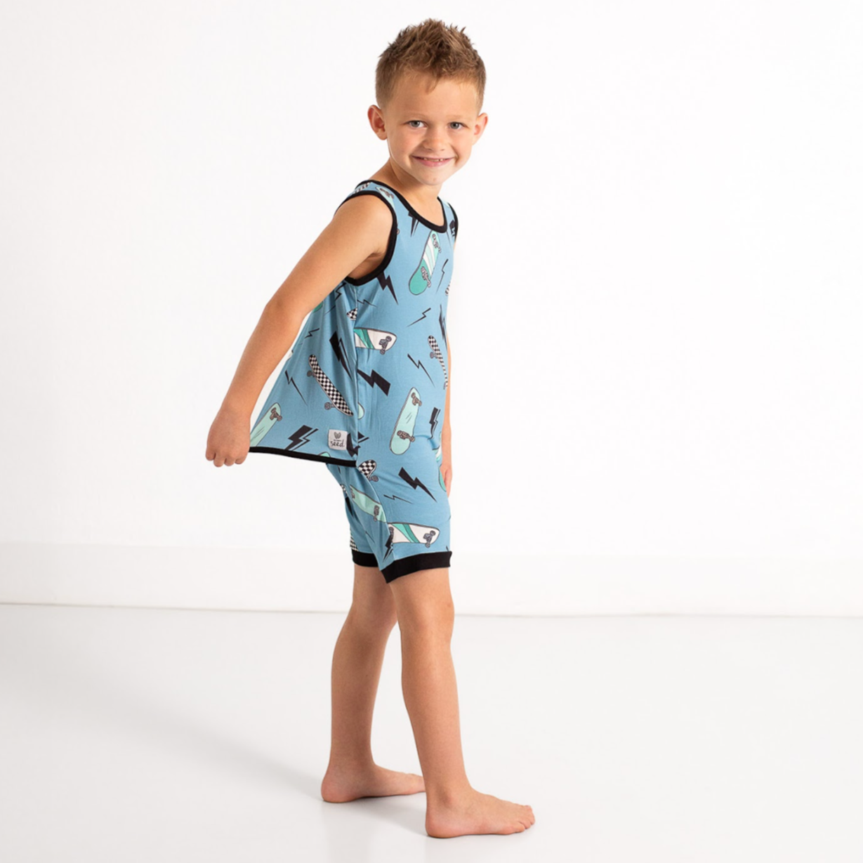 Rad Rides Kid's Sleeveless Shorty Romper
