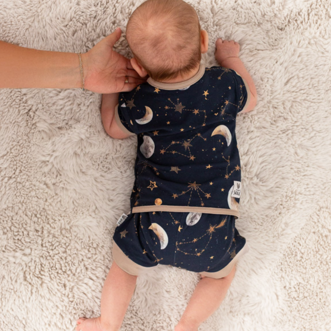 Starry Night Shorty Romper