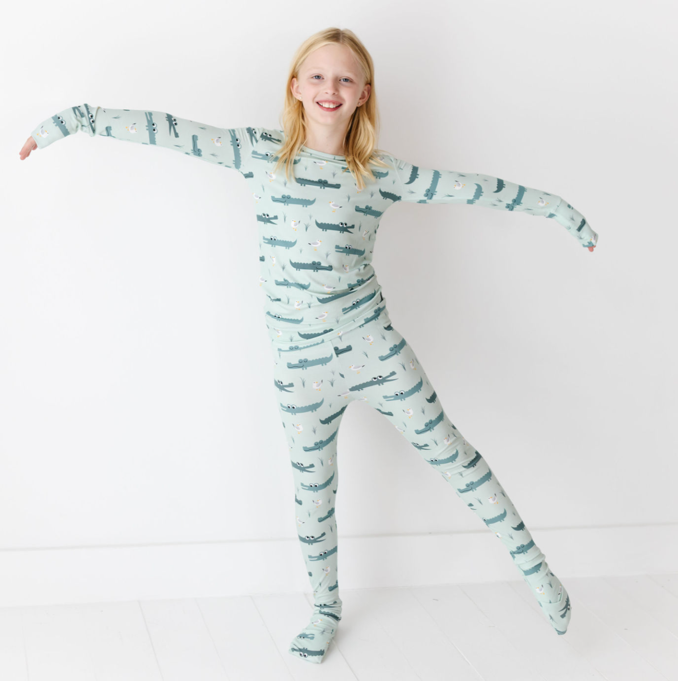 Later Gator All Wrapped Up Kid's Two Piece Jammie Set