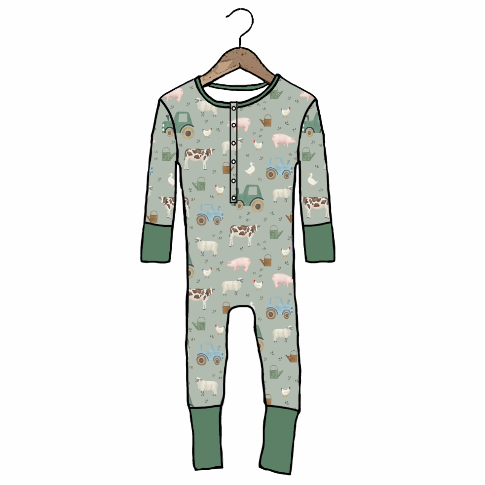 Hay There At Your Leisure Snap Down Adult Romper