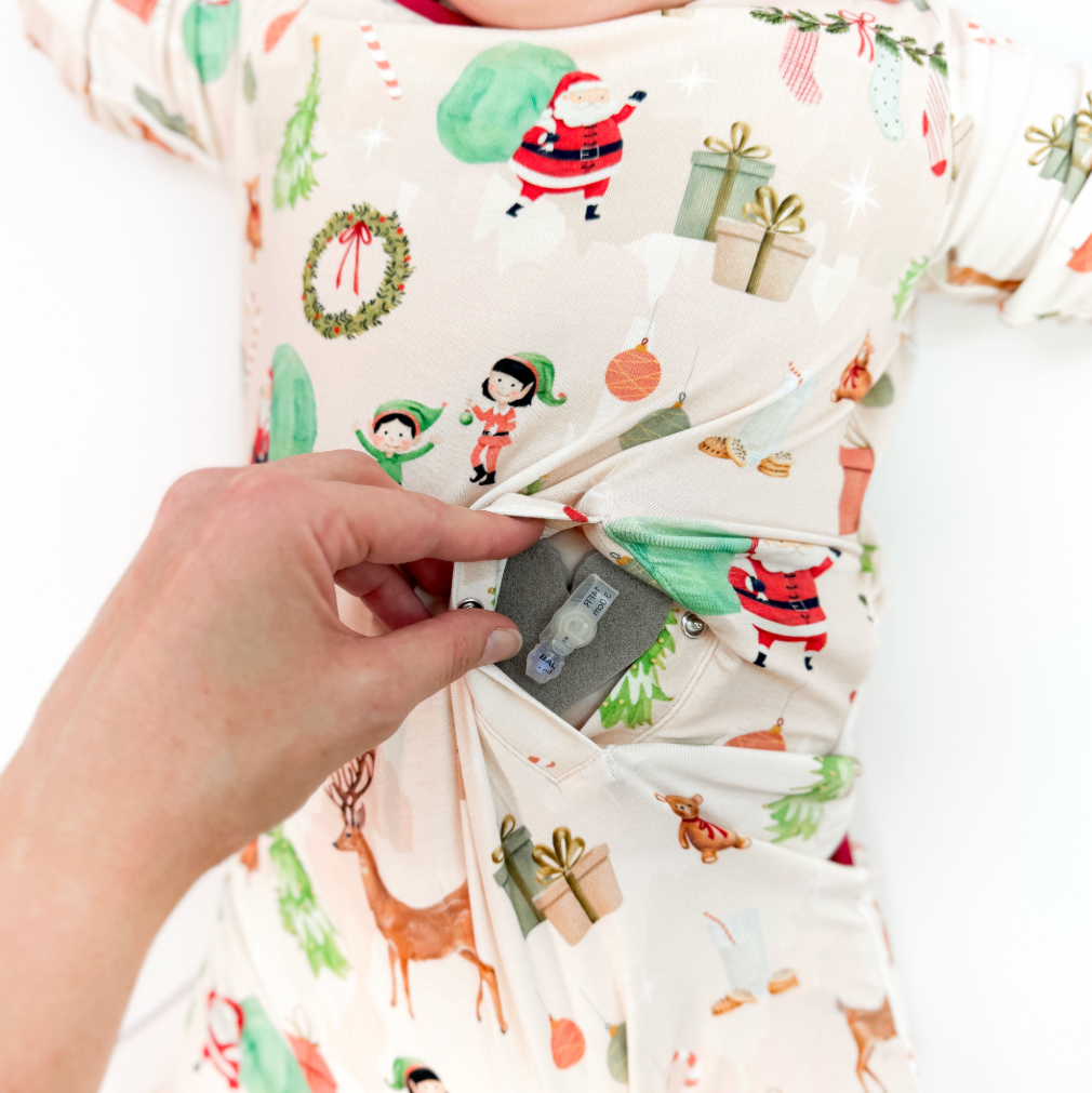 Jolly Jingles Adaptive Tube Access Day to Night Romper