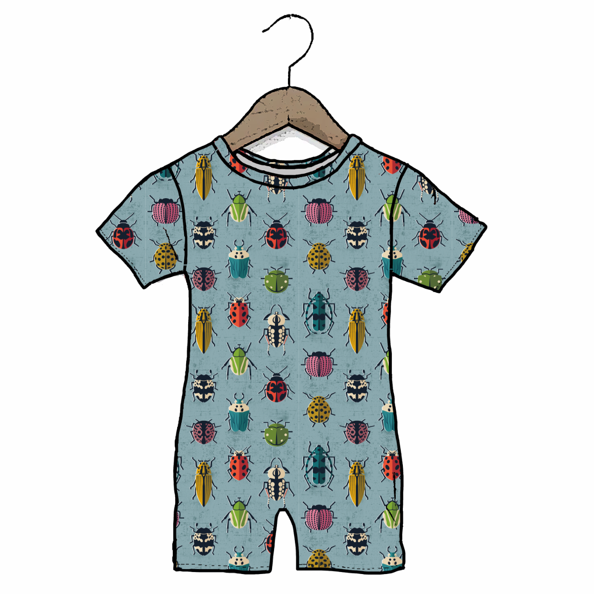 Very Buggy Adult Shorty Romper