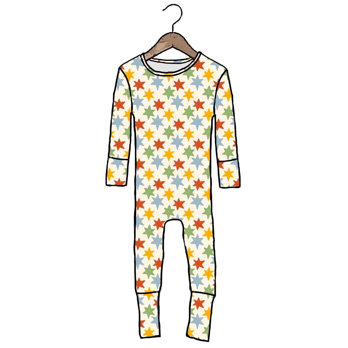 Lucky Stars Day to Night Romper Luxe Edition | Cotton Bamboo Blend