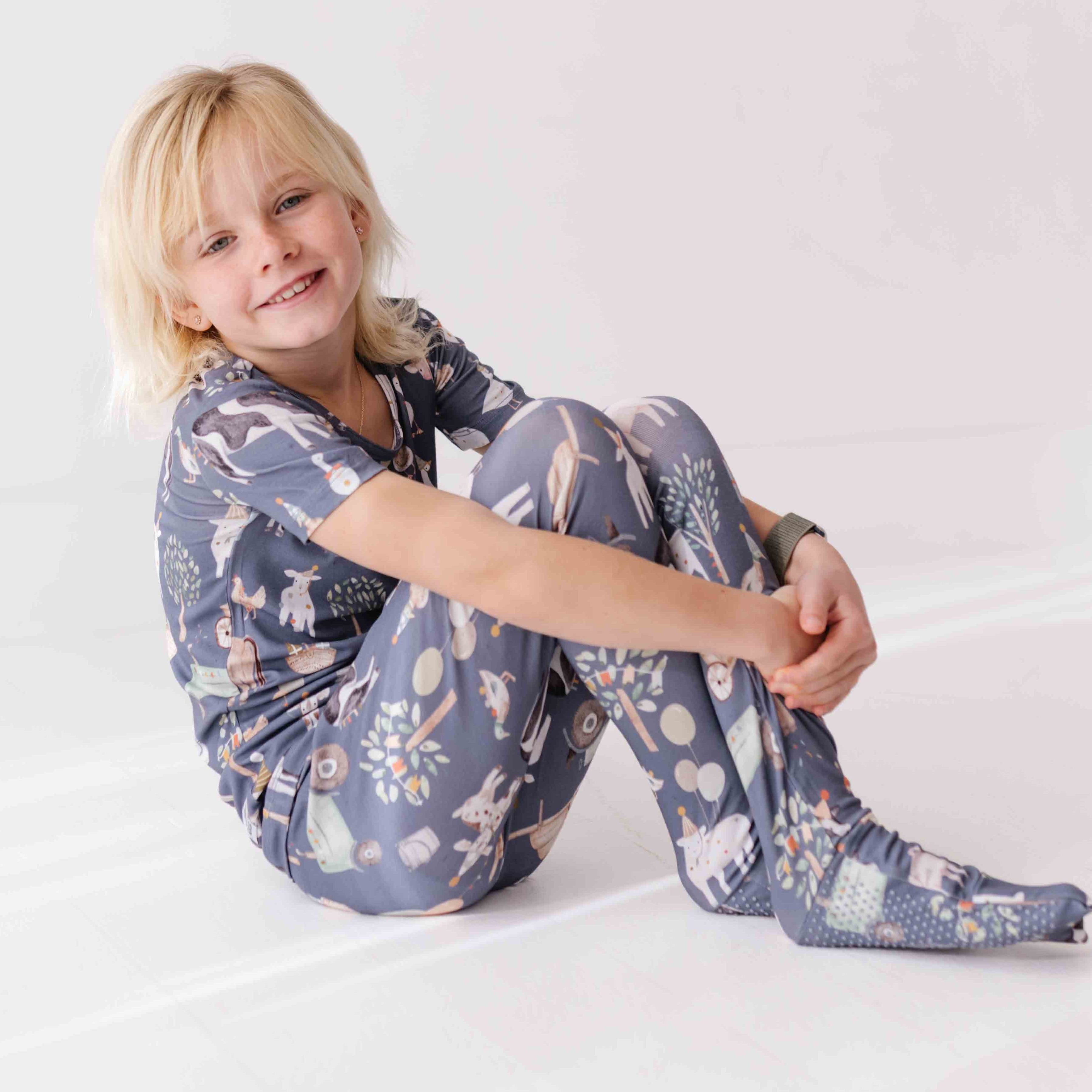 Farm Fiesta All Wrapped Up Kid's Two Piece Jammie Set