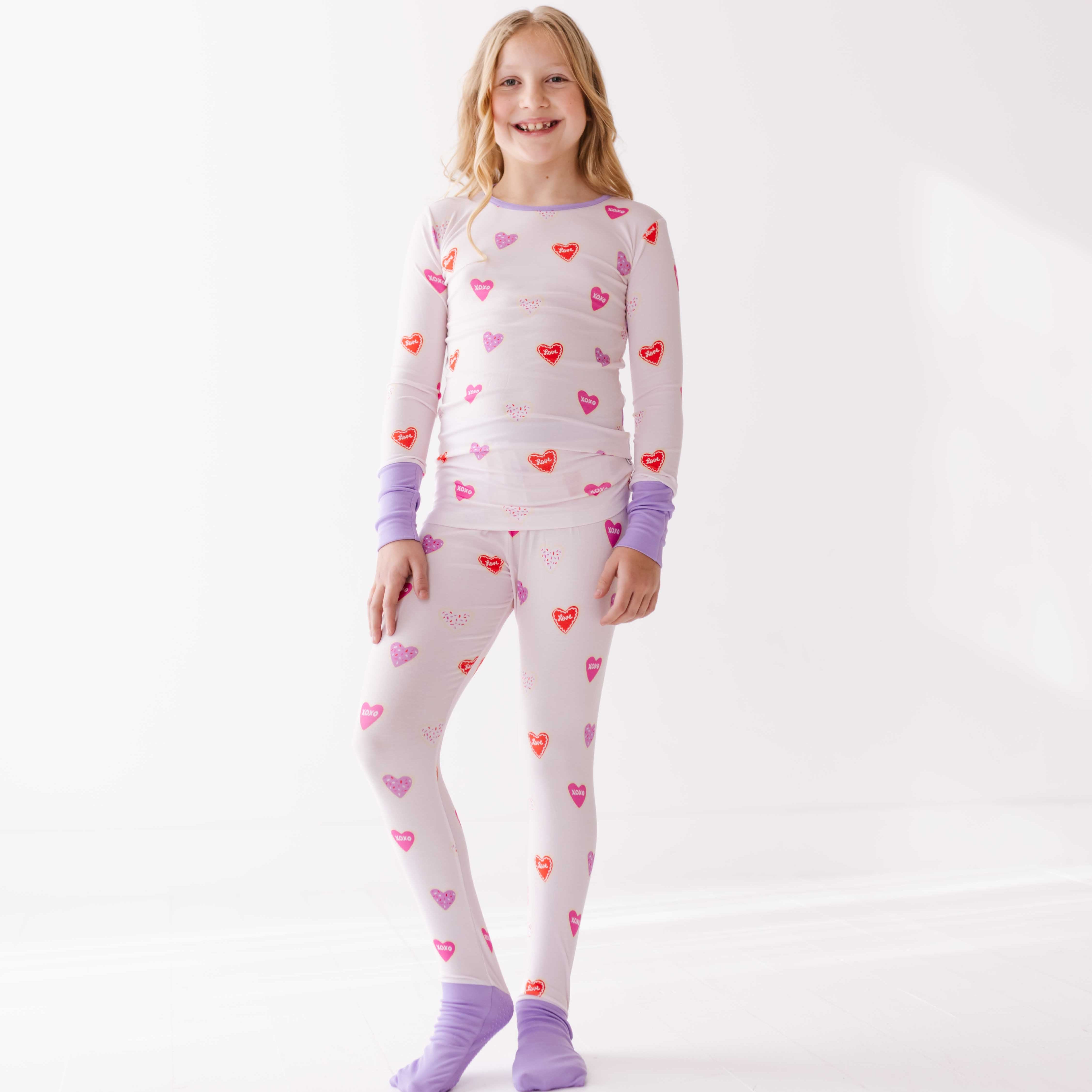 Sweet Heart All Wrapped Up Kid's Two Piece Jammie Set