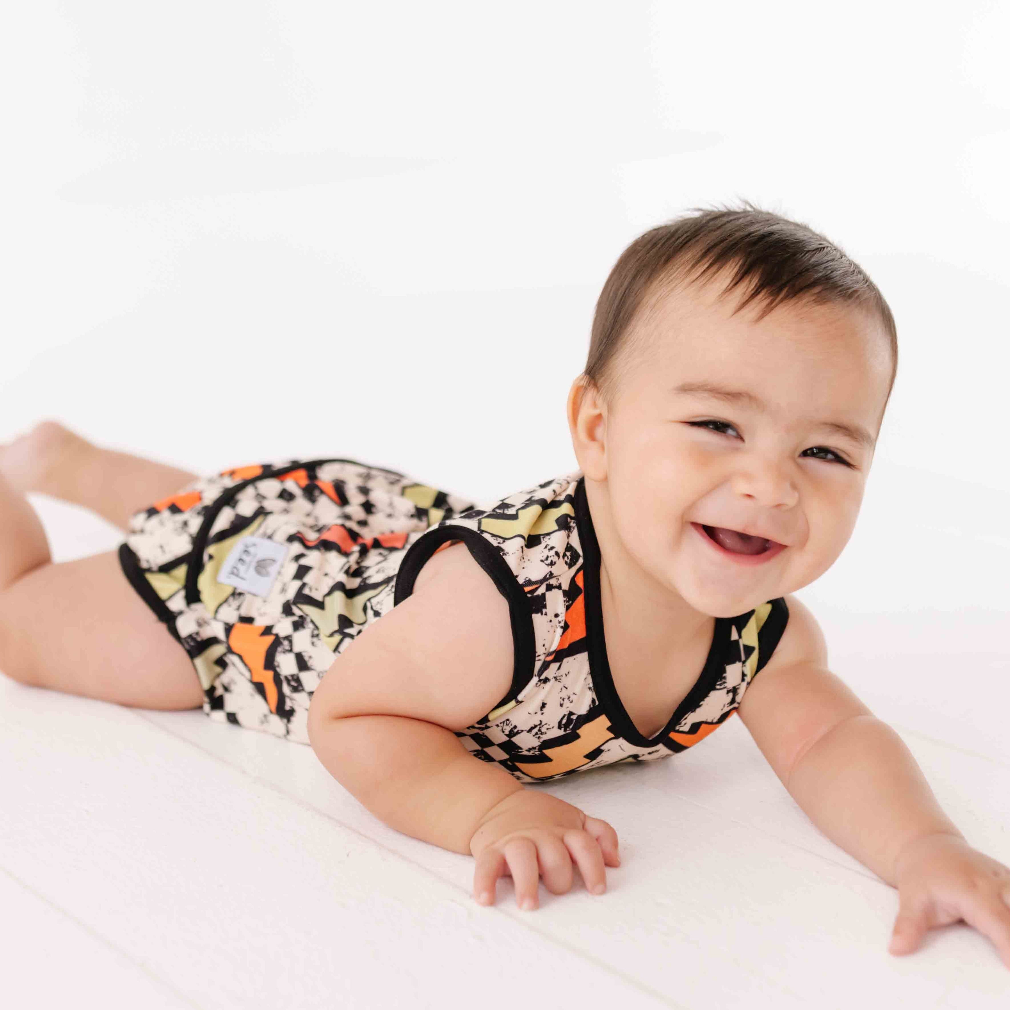 Charged Up Snuggle Bug Sleeveless Bodysuit