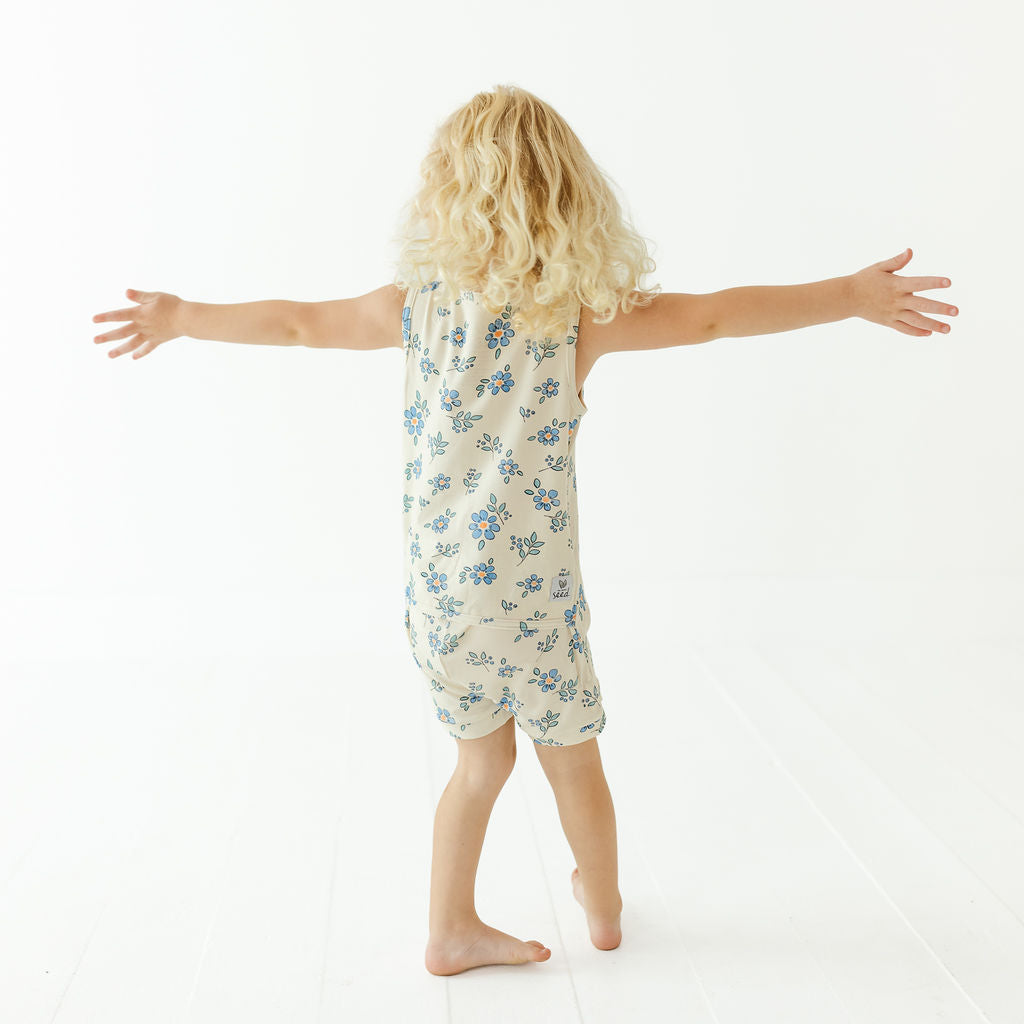 Forget Me Not Sleeveless Shorty Romper Luxe Edition | Cotton Bamboo Blend